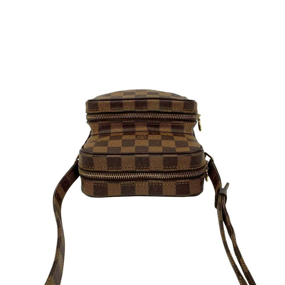 LOUIS VUITTON Authentic Brown Damier Leather Pochette Shoulder Bag - Picture 4 of 10